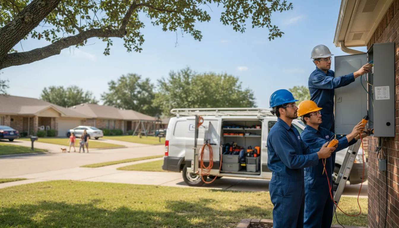 Certified electrician providing emergency electrical services in Bay, AR